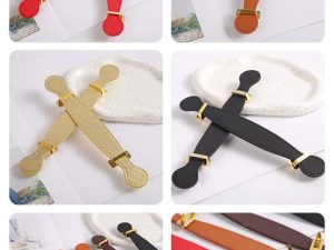 Tay nắm da trang trí giỏ quà